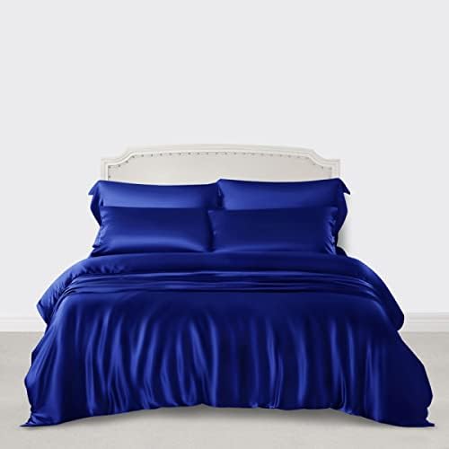 Silk Satin Duvet Cover Set – 3-Piece Luxury Bedding Set with Zipper Closure