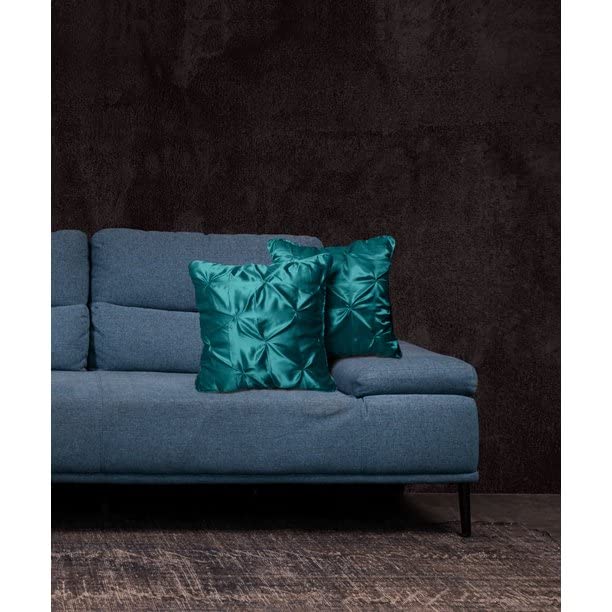 Luxury Satin Pinch Pleat Cushion Cover – Soft, Shiny, Decorative Throw Pillow Cover for Sofa, Bed, and Living Room