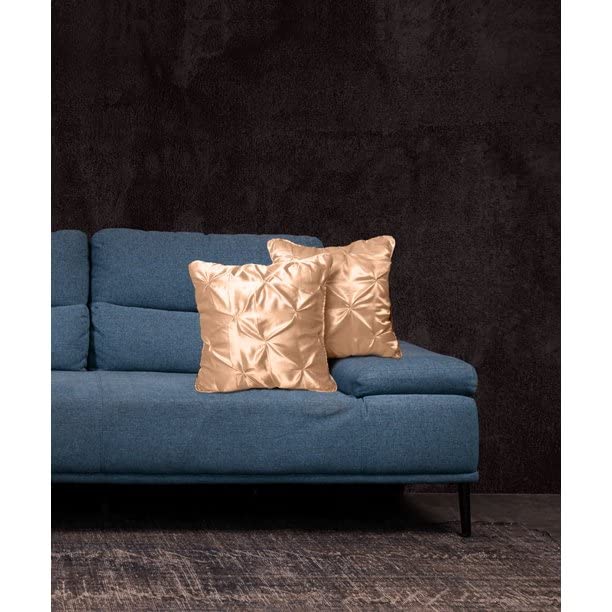 Luxury Satin Pinch Pleat Cushion Cover – Soft, Shiny, Decorative Throw Pillow Cover for Sofa, Bed, and Living Room