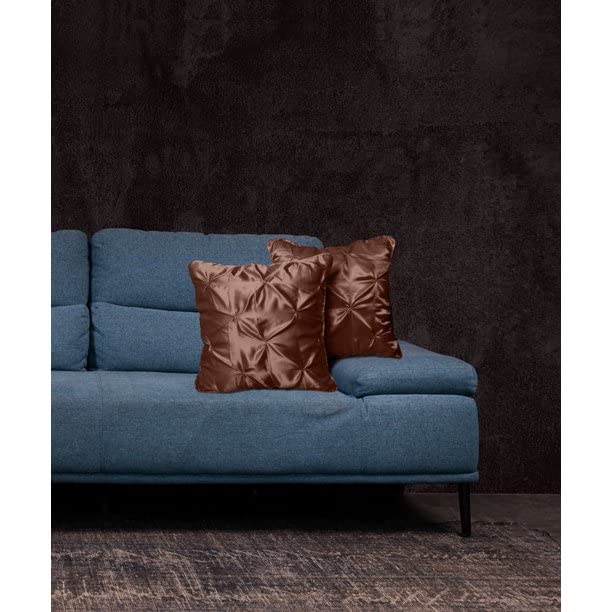Luxury Satin Pinch Pleat Cushion Cover – Soft, Shiny, Decorative Throw Pillow Cover for Sofa, Bed, and Living Room