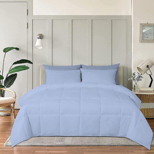 100% Cotton Comforter – 400 GSM All-Season Quilted Comforter