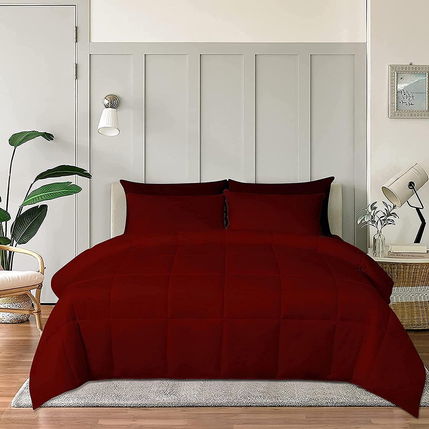100% Cotton Comforter – 400 GSM All-Season Quilted Comforter