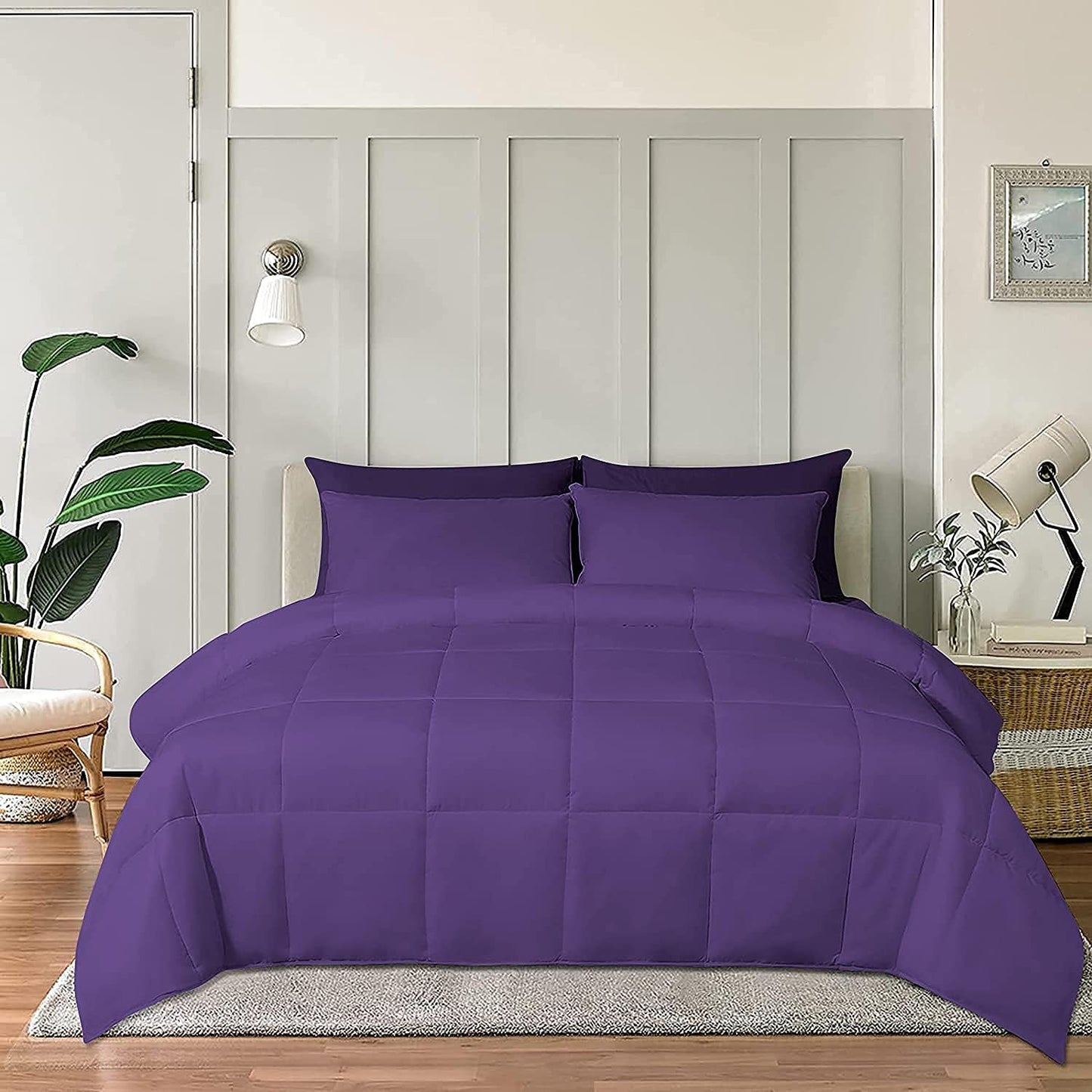 100% Cotton Comforter – 400 GSM All-Season Quilted Comforter