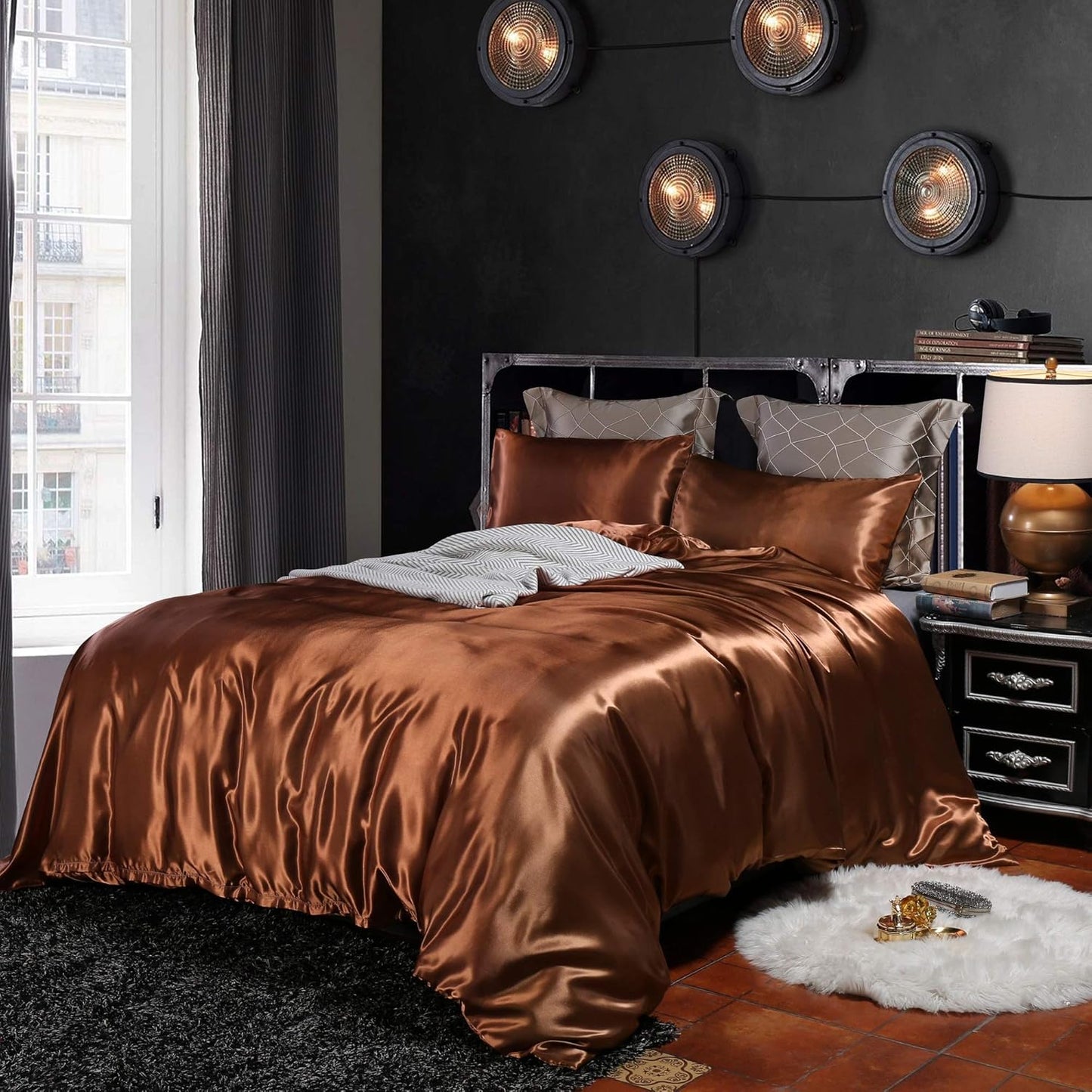 Luxury Silk Satin Comforter – 400 GSM Ultra-Soft, Breathable & Lightweight Quilt