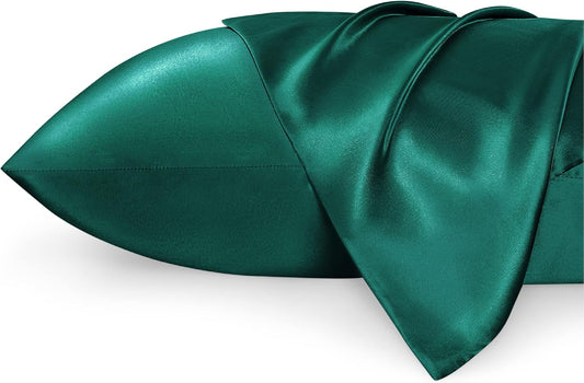 Luxury Silk Satin Pillowcase – Soft, Smooth, Cooling Pillow Cover for Hair and Skin Care.