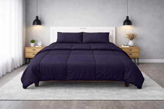 100% Cotton Comforter – 400 GSM All-Season Quilted Comforter
