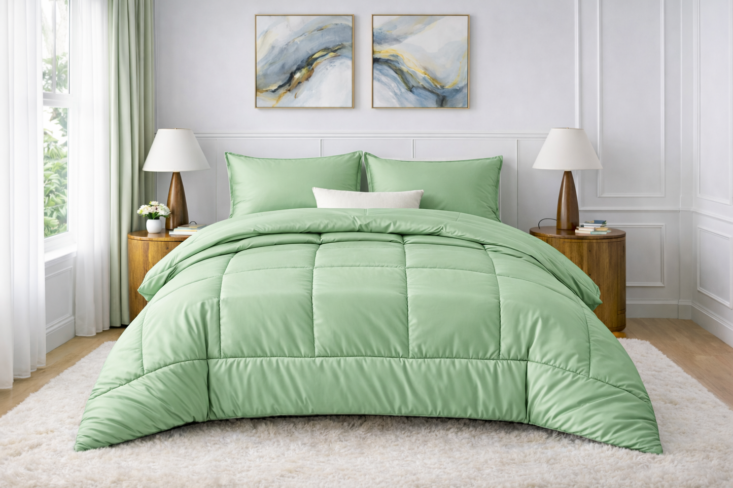 Luxury Silk Satin Comforter – 400 GSM Ultra-Soft, Breathable & Lightweight Quilt