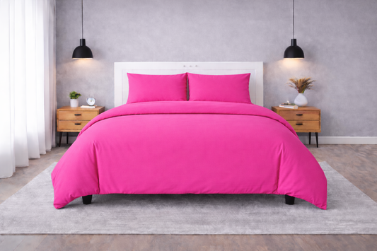 100% Cotton Duvet Cover Set – Soft & Breathable 3-Piece Bedding Set with Zipper Closure