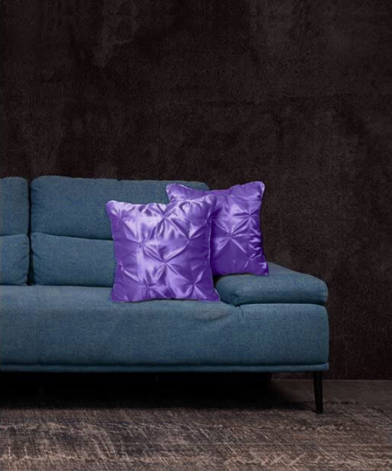 Luxury Satin Pinch Pleat Cushion Cover – Soft, Shiny, Decorative Throw Pillow Cover for Sofa, Bed, and Living Room