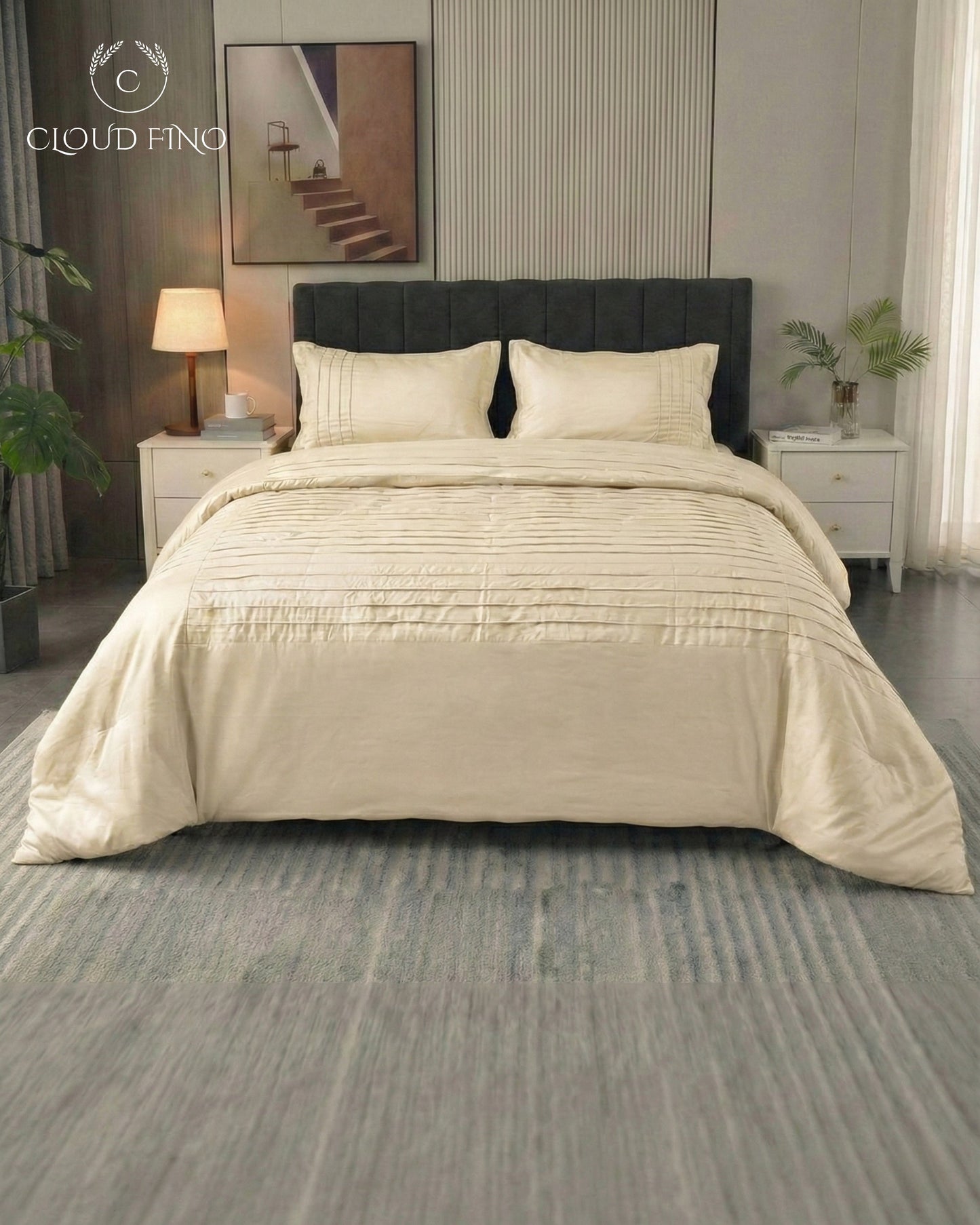 Moroccan Style Duvet Cover Set – 100% Cotton Soft Breathable Bedding Set with Pillowcases | Elegant Moroccan Pattern