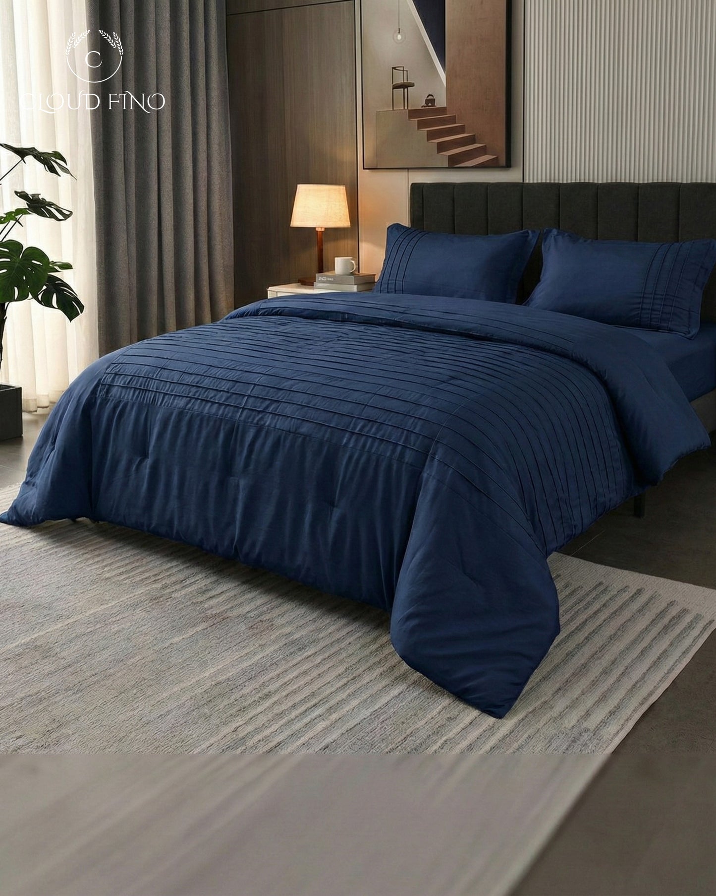 Moroccan Style Duvet Cover Set – 100% Cotton Soft Breathable Bedding Set with Pillowcases | Elegant Moroccan Pattern