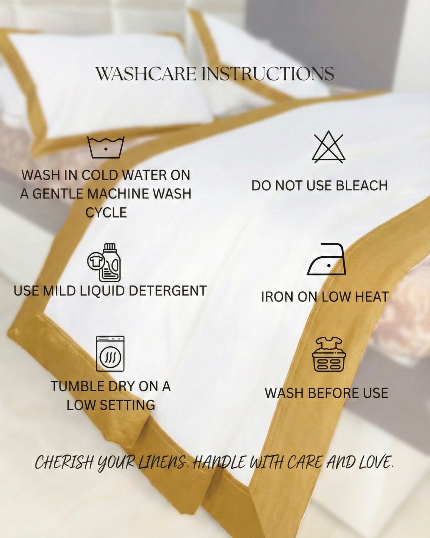 Signature Collection Luxury Border Duvet Cover Set – Hotel Style Premium 3 Piece Designer Bedding Set