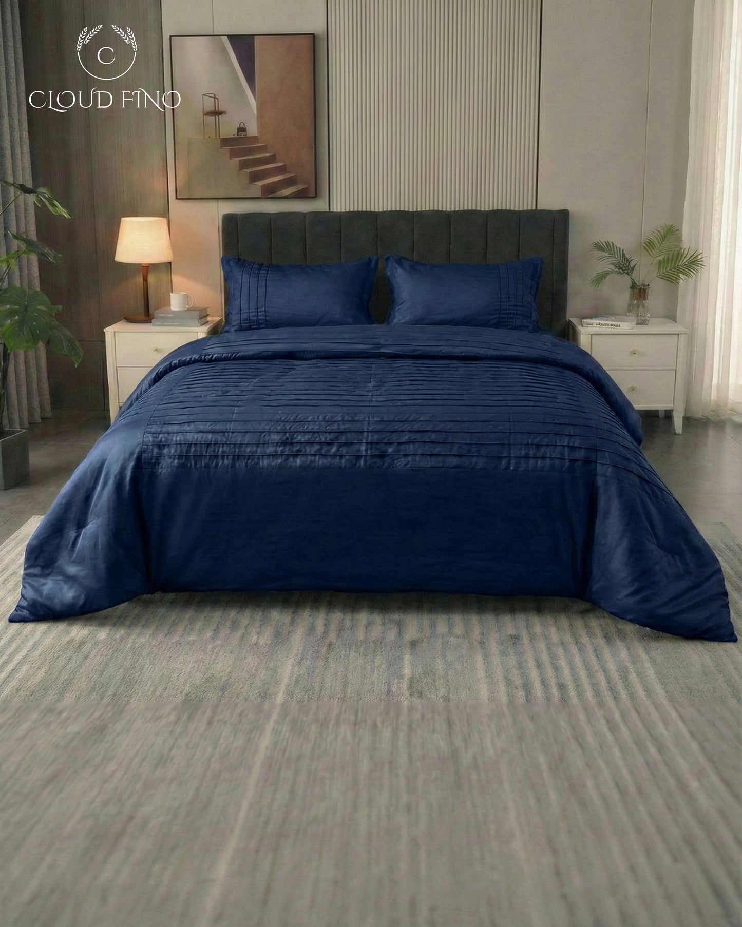 Moroccan Style Duvet Cover Set – 100% Cotton Soft Breathable Bedding Set with Pillowcases | Elegant Moroccan Pattern