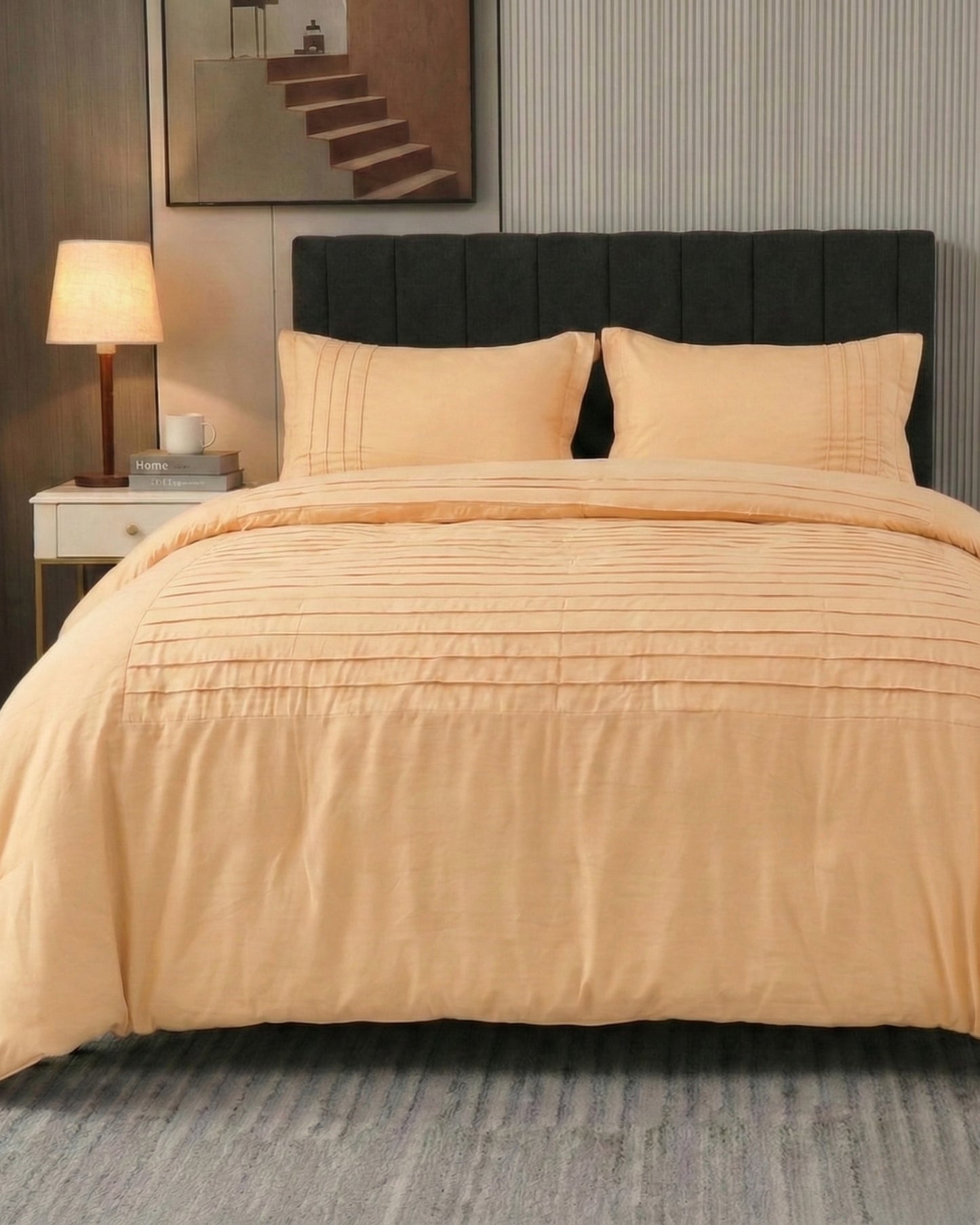 Moroccan Style Duvet Cover Set – 100% Cotton Soft Breathable Bedding Set with Pillowcases | Elegant Moroccan Pattern