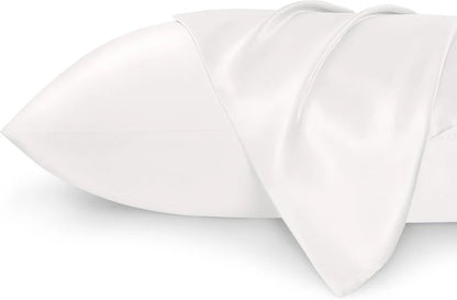 Luxury Silk Satin Pillowcase – Soft, Smooth, Cooling Pillow Cover for Hair and Skin Care.