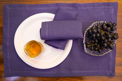 100% Natural Linen Table Essentials – Placemats, Cocktail Napkins & Tea Towels | Reusable, Absorbent & Stylish Kitchen & Dining Décor