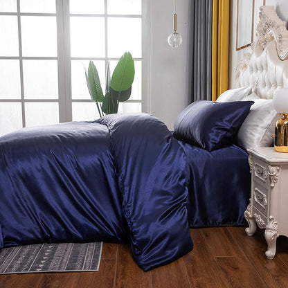 Luxury Silk Satin Comforter – 400 GSM Ultra-Soft, Breathable & Lightweight Quilt