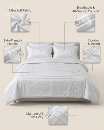 Moroccan Style Duvet Cover Set – 100% Cotton Soft Breathable Bedding Set with Pillowcases | Elegant Moroccan Pattern