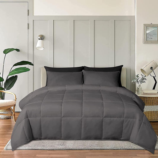 100% Cotton Comforter – 400 GSM All-Season Quilted Comforter