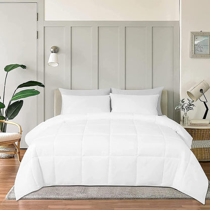 100% Cotton Comforter – 400 GSM All-Season Quilted Comforter