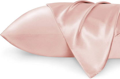 Luxury Silk Satin Pillowcase – Soft, Smooth, Cooling Pillow Cover for Hair and Skin Care.