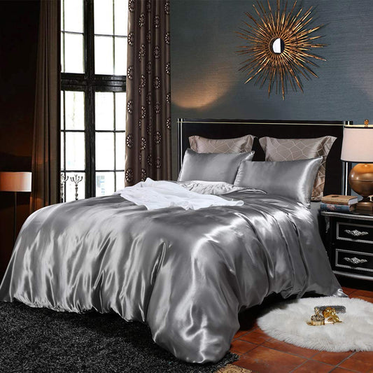 Luxury Silk Satin Comforter – 400 GSM Ultra-Soft, Breathable & Lightweight Quilt
