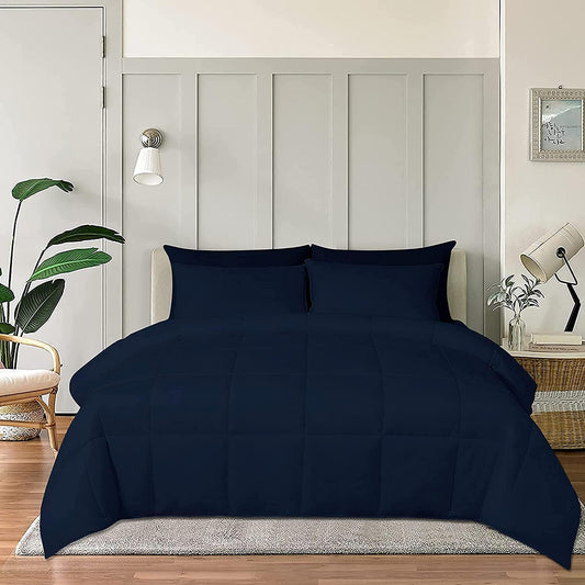 100% Cotton Comforter – 400 GSM All-Season Quilted Comforter