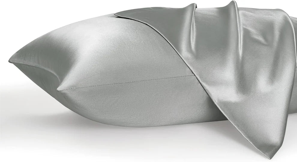 Luxury Silk Satin Pillowcase – Soft, Smooth, Cooling Pillow Cover for Hair and Skin Care.