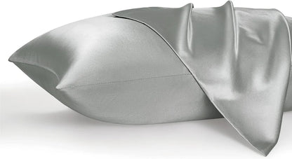 Luxury Silk Satin Pillowcase – Soft, Smooth, Cooling Pillow Cover for Hair and Skin Care.