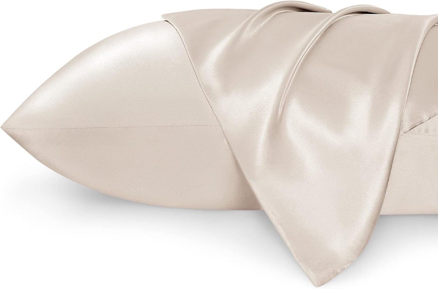 Luxury Silk Satin Pillowcase – Soft, Smooth, Cooling Pillow Cover for Hair and Skin Care.