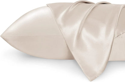 Luxury Silk Satin Pillowcase – Soft, Smooth, Cooling Pillow Cover for Hair and Skin Care.