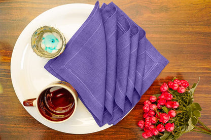 100% Natural Linen Table Essentials – Placemats, Cocktail Napkins & Tea Towels | Reusable, Absorbent & Stylish Kitchen & Dining Décor