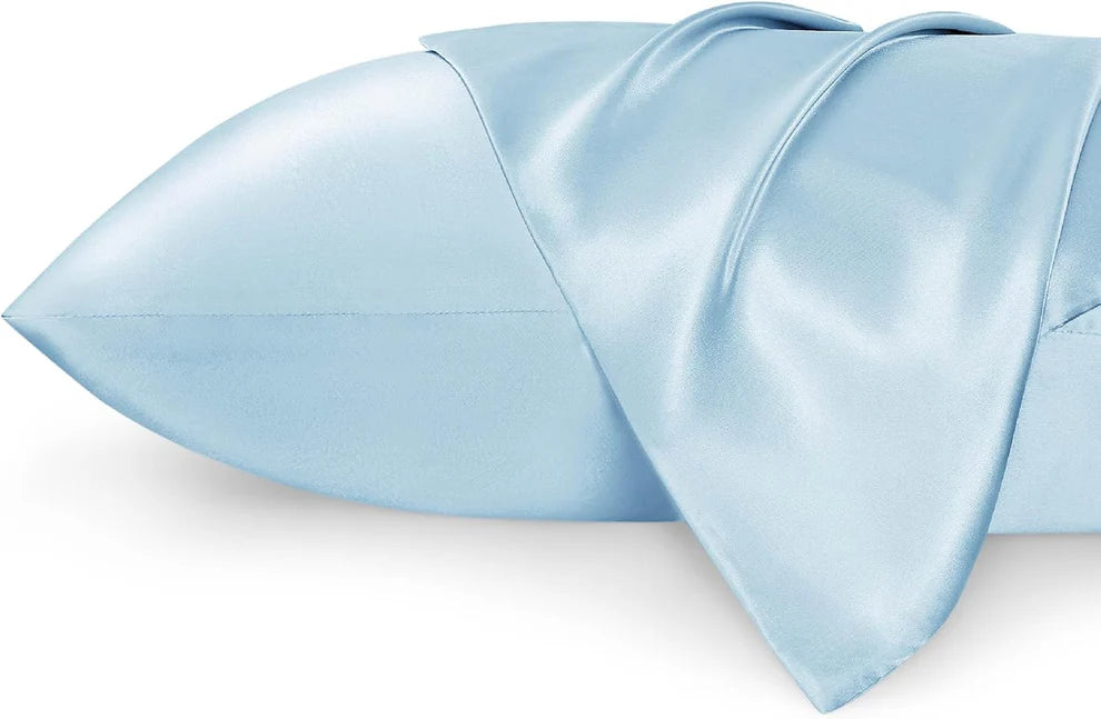 Luxury Silk Satin Pillowcase – Soft, Smooth, Cooling Pillow Cover for Hair and Skin Care.