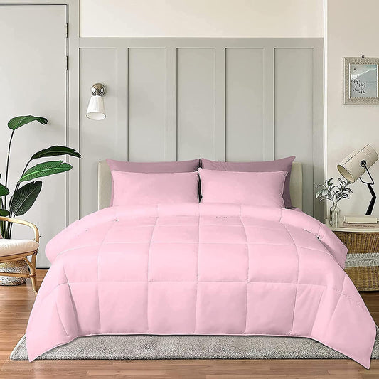 100% Cotton Comforter – 400 GSM All-Season Quilted Comforter