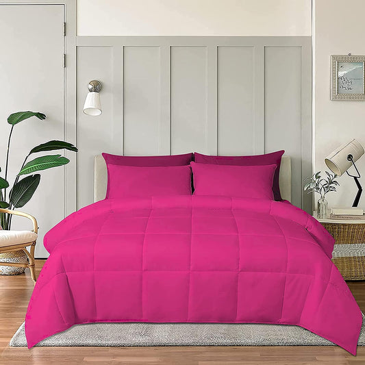 100% Cotton Comforter – 400 GSM All-Season Quilted Comforter