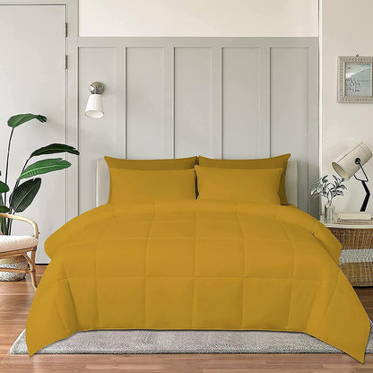 100% Cotton Comforter – 400 GSM All-Season Quilted Comforter