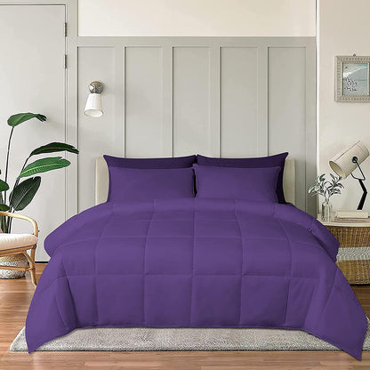 100% Cotton Comforter – 400 GSM All-Season Quilted Comforter