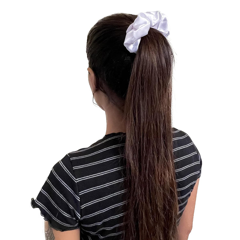Silk Satin Scrunchies Ponytail Holders For Women/Girls Multicolor, Anti-Hair-Breakage, Hair Ties, Scrunchies Set for Girls, Women, Best gift for Sister, Friend, Mom. mobile detail image 2