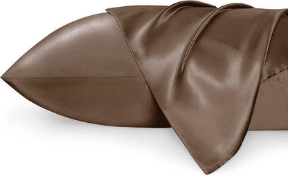 Luxury Silk Satin Pillowcase – Soft, Smooth, Cooling Pillow Cover for Hair and Skin Care.