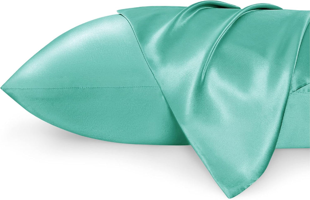 Luxury Silk Satin Pillowcase – Soft, Smooth, Cooling Pillow Cover for Hair and Skin Care.