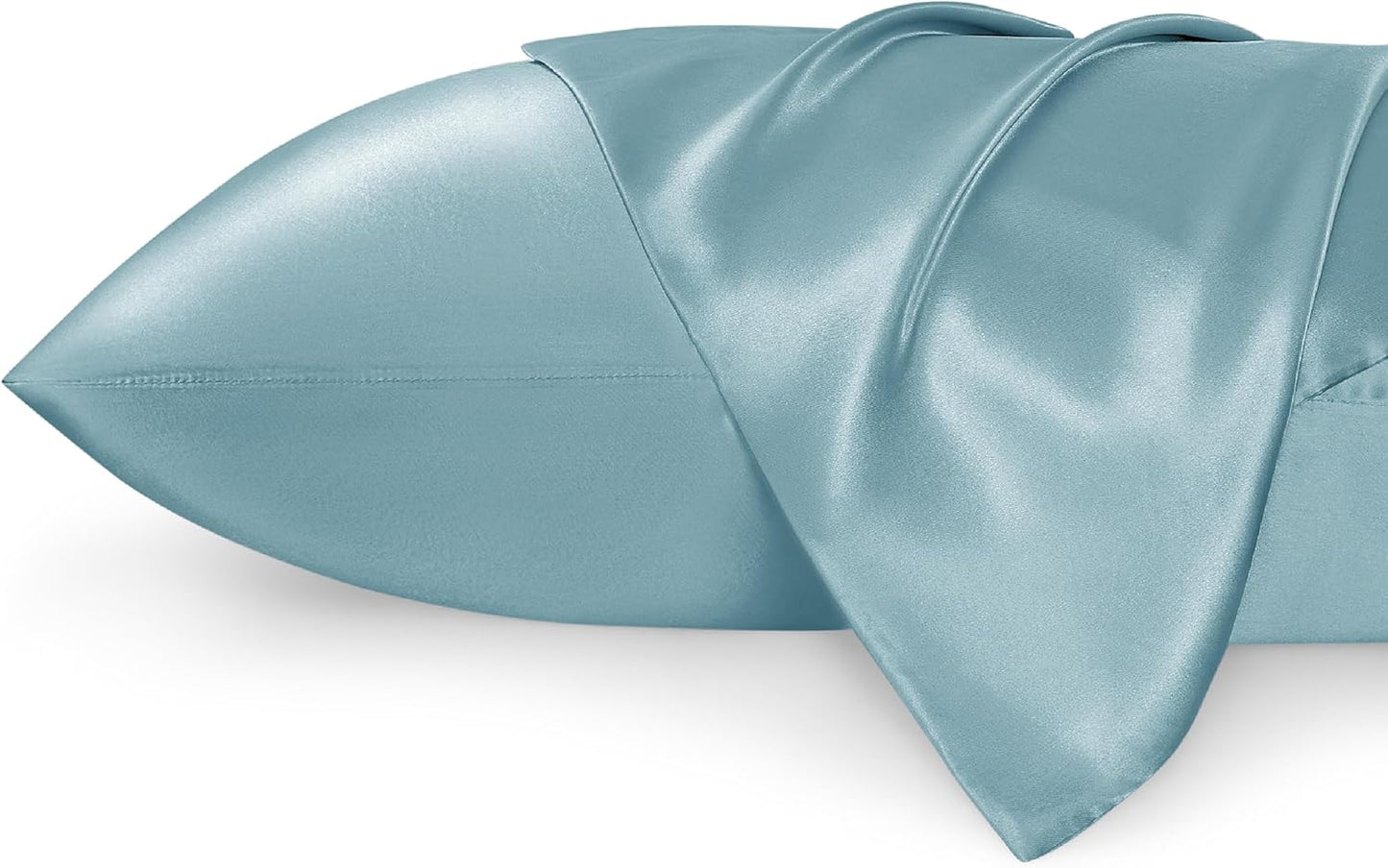 Luxury Silk Satin Pillowcase – Soft, Smooth, Cooling Pillow Cover for Hair and Skin Care.
