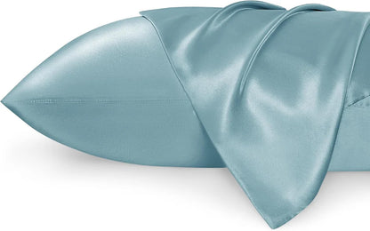Luxury Silk Satin Pillowcase – Soft, Smooth, Cooling Pillow Cover for Hair and Skin Care.