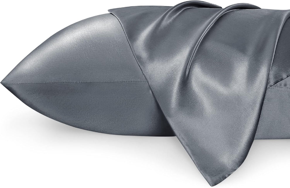 Luxury Silk Satin Pillowcase – Soft, Smooth, Cooling Pillow Cover for Hair and Skin Care.