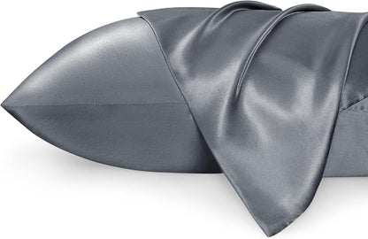 Luxury Silk Satin Pillowcase – Soft, Smooth, Cooling Pillow Cover for Hair and Skin Care.