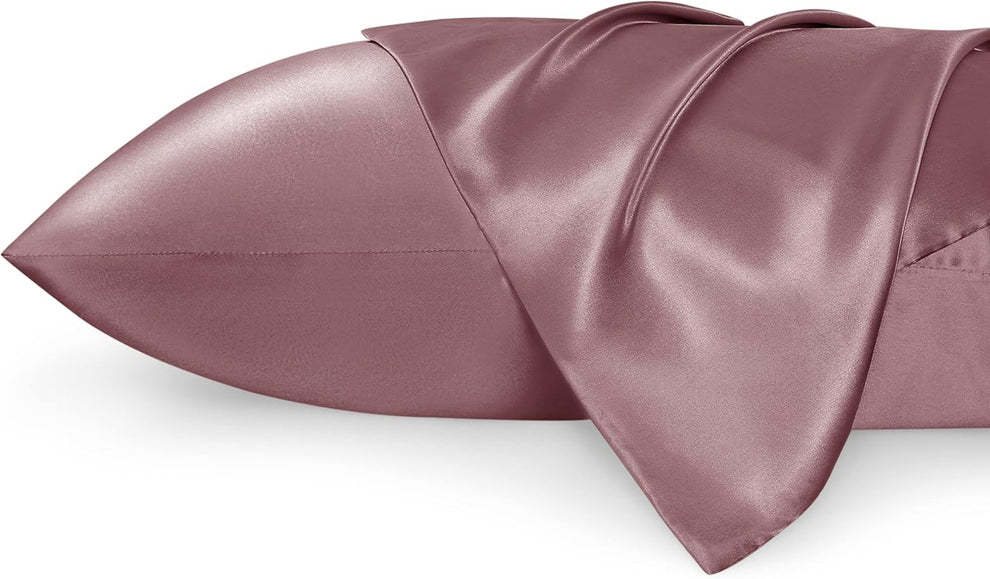 Luxury Silk Satin Pillowcase – Soft, Smooth, Cooling Pillow Cover for Hair and Skin Care.