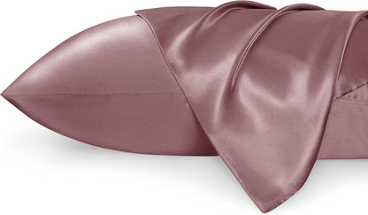Luxury Silk Satin Pillowcase – Soft, Smooth, Cooling Pillow Cover for Hair and Skin Care.
