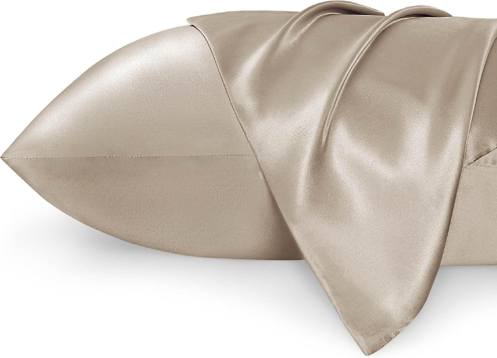 Luxury Silk Satin Pillowcase – Soft, Smooth, Cooling Pillow Cover for Hair and Skin Care.
