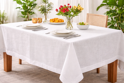100% Natural Linen Table Essentials – Placemats, Cocktail Napkins & Tea Towels | Reusable, Absorbent & Stylish Kitchen & Dining Décor
