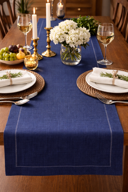 100% Natural Linen Table Essentials – Placemats, Cocktail Napkins & Tea Towels | Reusable, Absorbent & Stylish Kitchen & Dining Décor