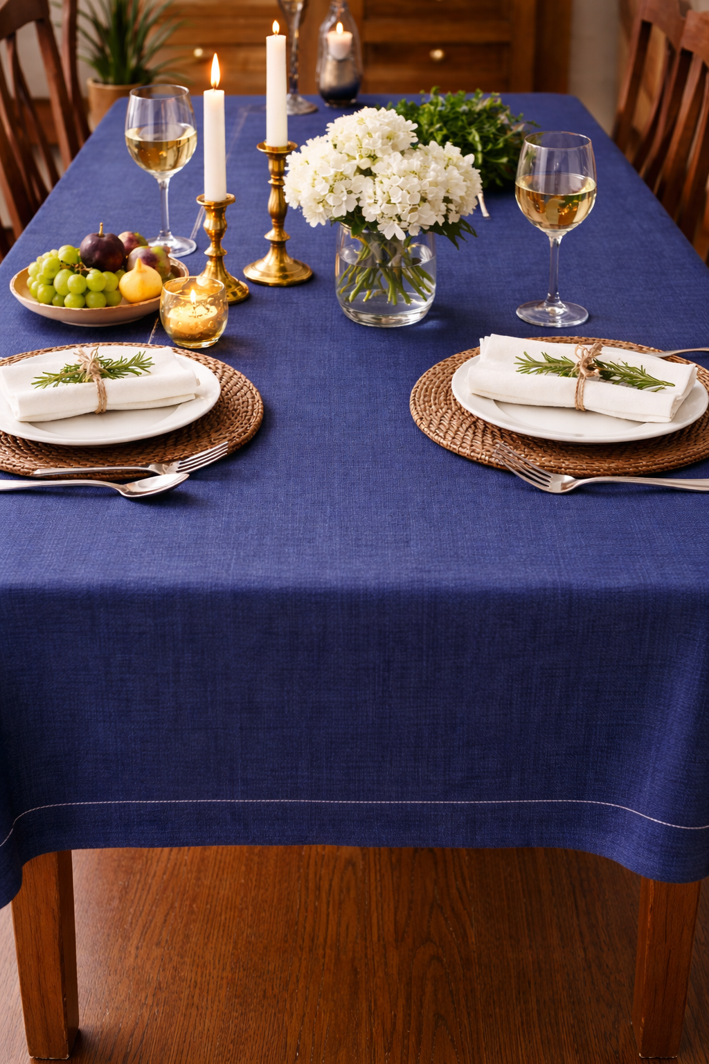 100% Natural Linen Table Essentials – Placemats, Cocktail Napkins & Tea Towels | Reusable, Absorbent & Stylish Kitchen & Dining Décor